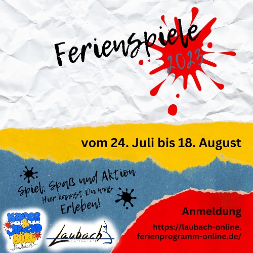Anmeldung Ferienspiele 2023