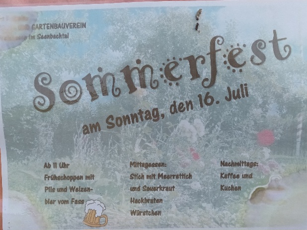 Sommerfest vom Obst und Gartenbauverein