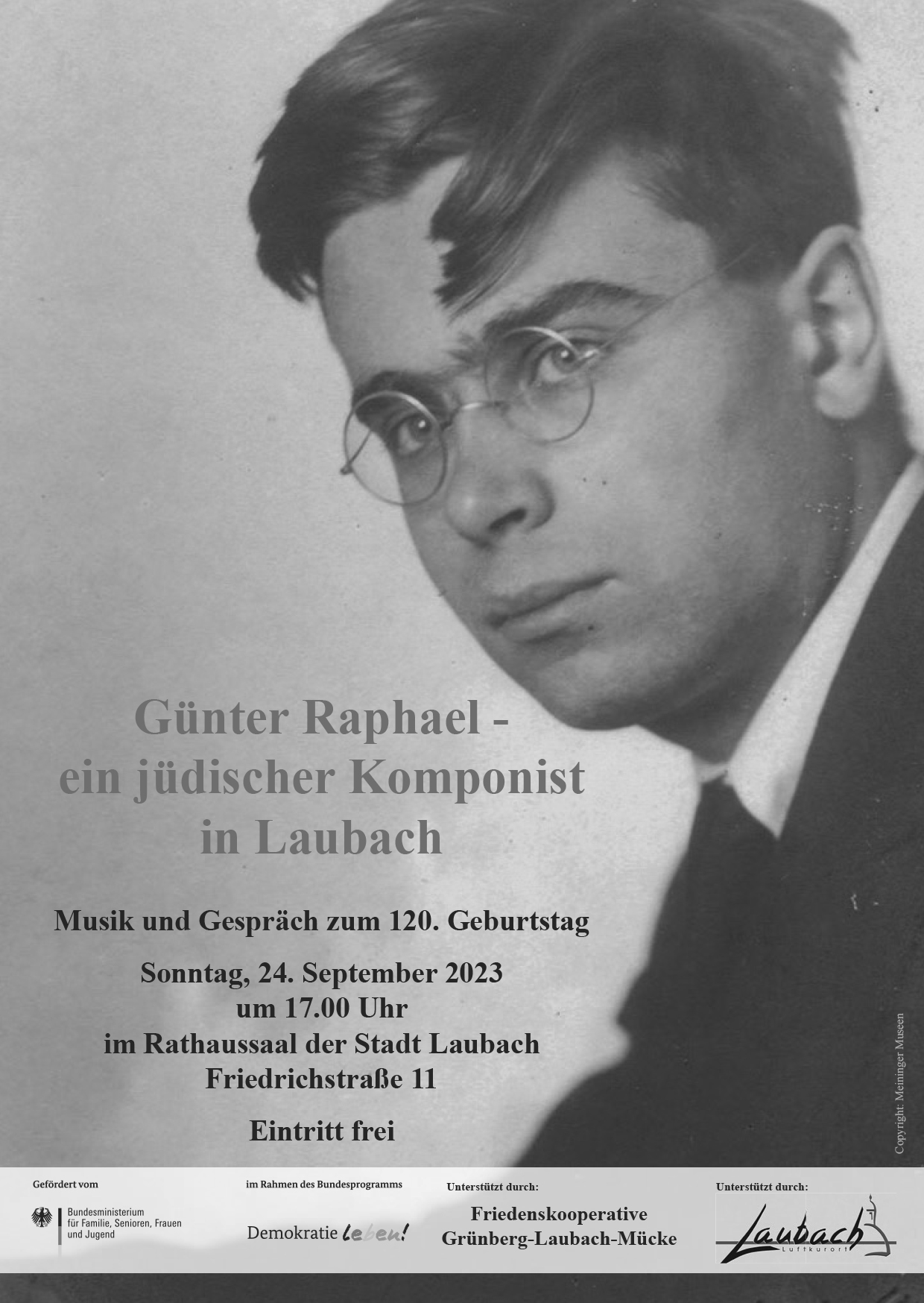 Musik und Gespräch zum 120. Geburtstag von Günter Raphael ein jüdischer Komponist