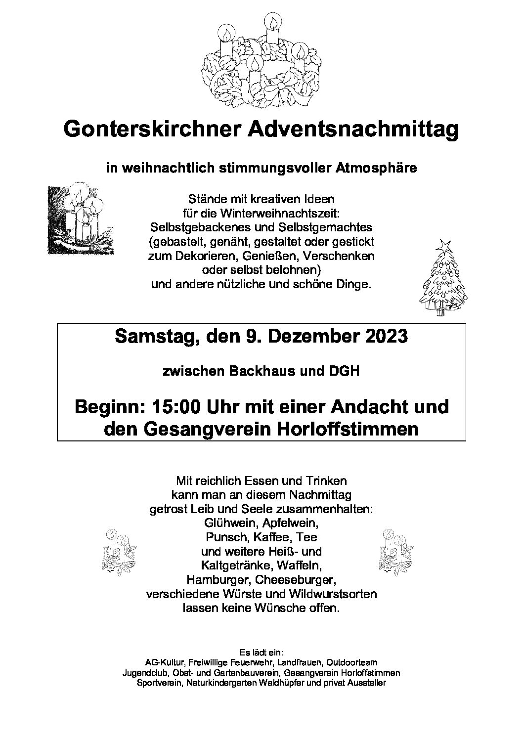 Weihnachtbummel Gonterskirchen