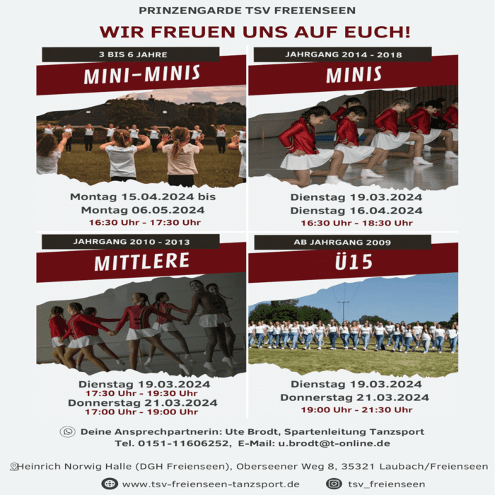 Schnuppertraining Prinzengarde Freienseen