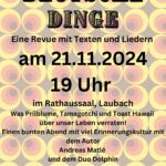 „Deutsche Dinge“: Eine Revue mit Texten und Liedern