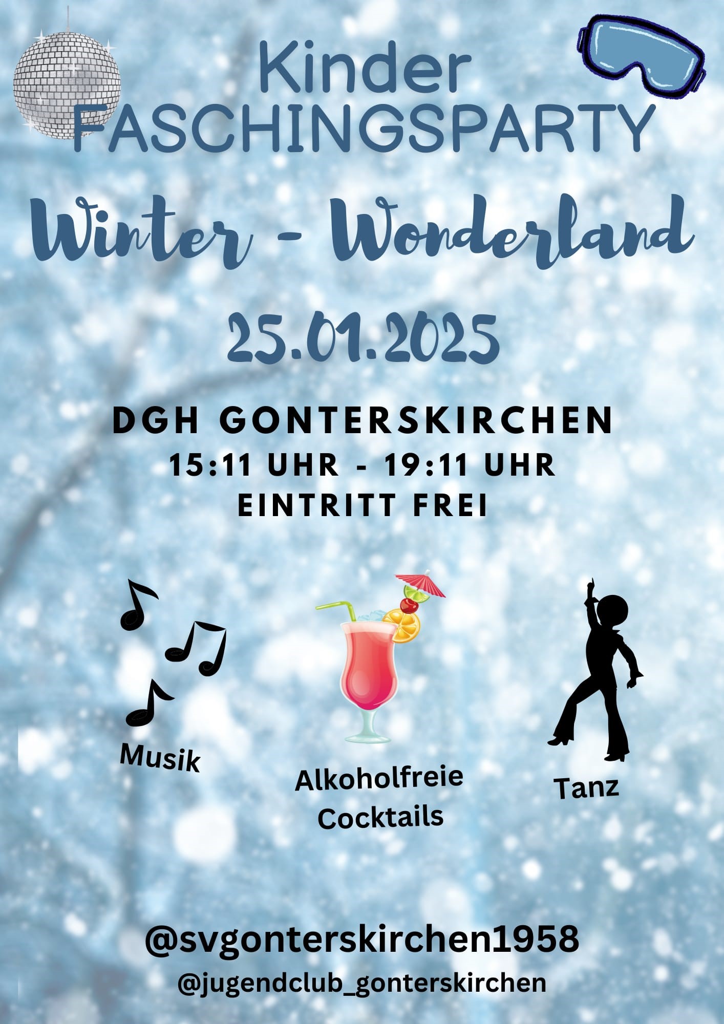 Erste Kinder-Faschingsparty in Gonterskirchen