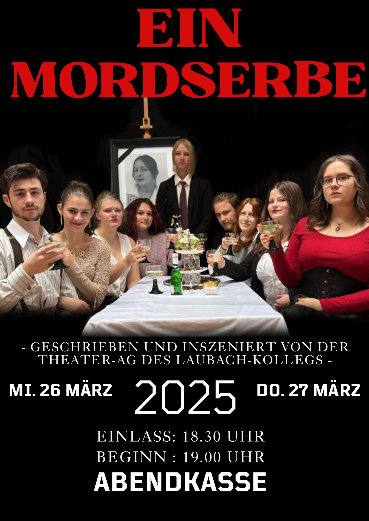 Die Theater-AG des Laubach-Kollegs präsentiert "Ein Mordserbe"