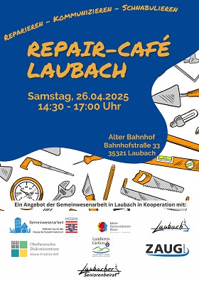 "Reparieren, kommunizieren, schnabulieren" - Repair-Cafe Laubach