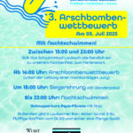 Schwimmbadfest mit Arschbombenwettkampf